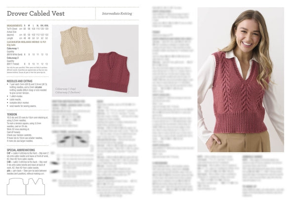 Drover Cabled Vest #1026