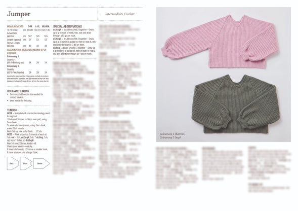 Bella Crochet Jumper #1033